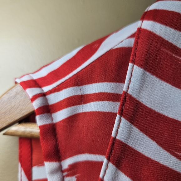 Red and white striped dress | Cabi | Size SM - Picture 6 of 7